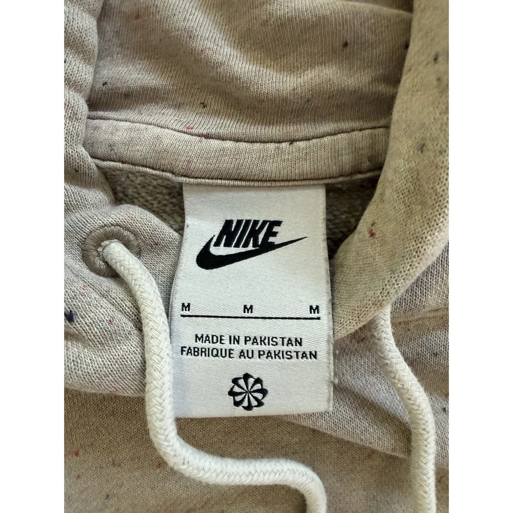 Nike Brown Speckled Hooded Pullover Sweatshirt Size‎ Medium Sustainable
